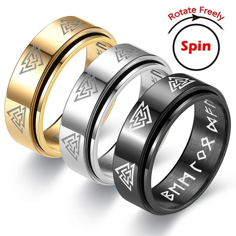 Nordic Odin Trinity Ring Stainless Steel Fashion Vintage Rune Ring Men Women Simple Amulet Jewelry Accessoires Gift Wholesale
Nordic Odin Trinity Ring Stainless Steel Fashion Vintage Rune Ring Men Women Simple Amulet Jewelry Accessoires Gift Wholesale