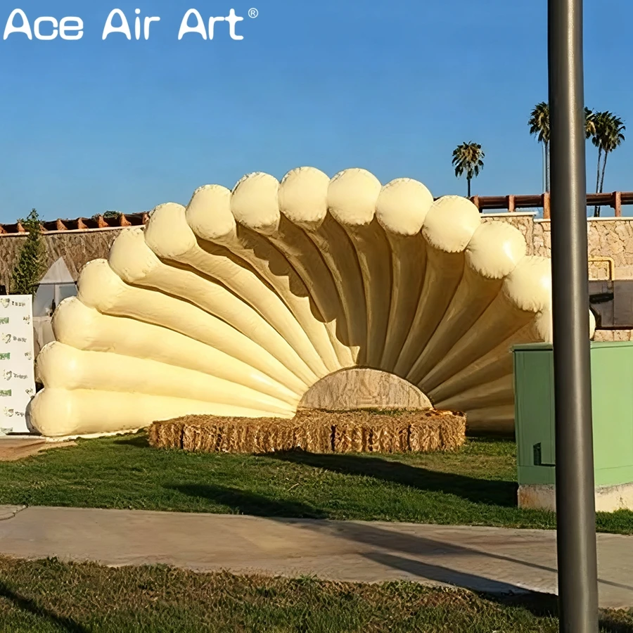 Надувной купол в виде ракушки, открытый павильон с тенью, надувное сценическое место для музыкальной вечеринки
Надувной купол в виде ракушки, открытый павильон с тенью, надувное сценическое место для музыкальной вечеринки