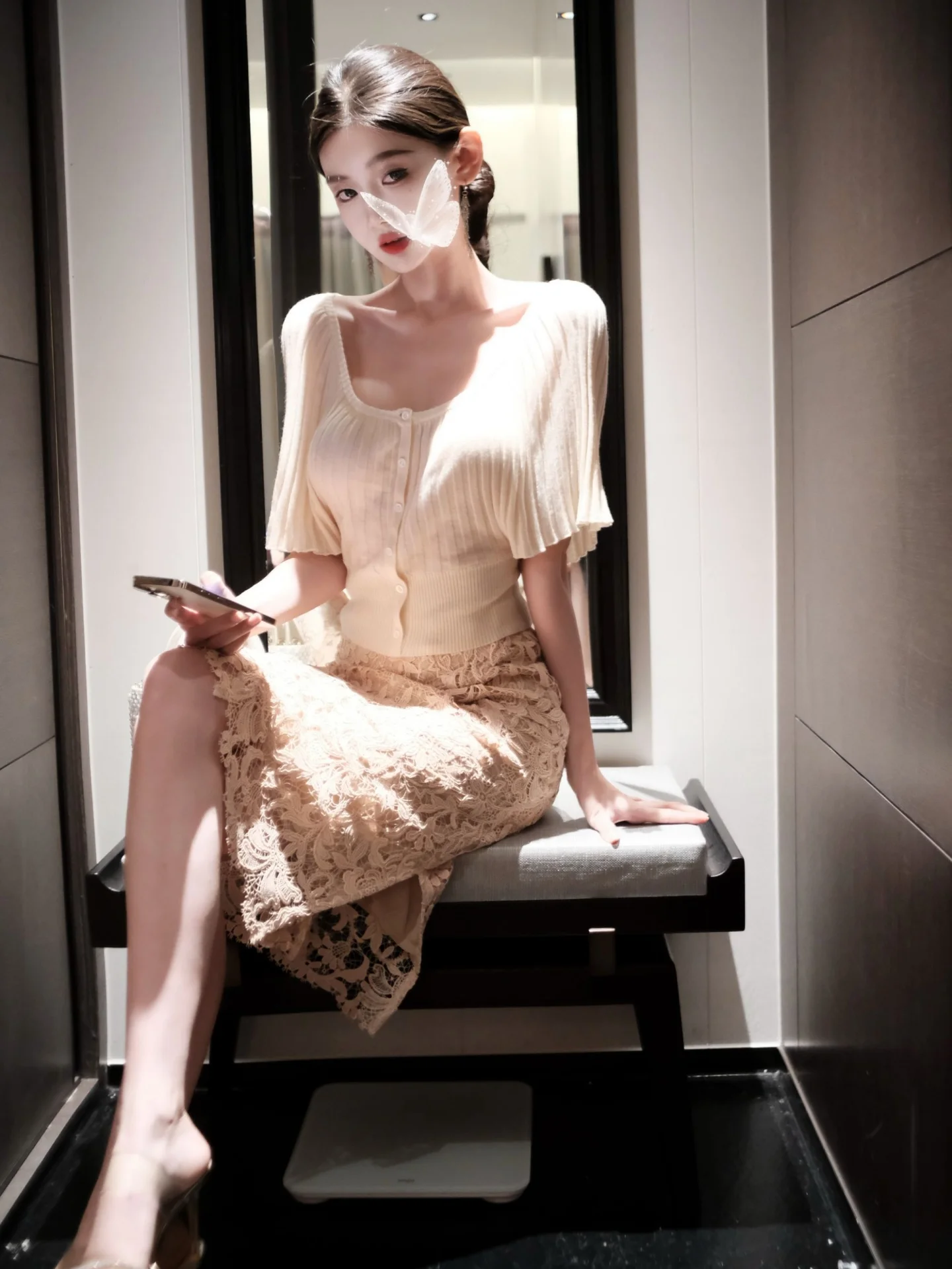 Pure Desire Summer Lace Halter Neck Short Sleeve Women's Fashion Set High Waist Skirt Breathable Polyester Casual Outfit
Pure Desire Summer Lace Halter Neck Short Sleeve Women's Fashion Set High Waist Skirt Breathable Polyester Casual Outfit