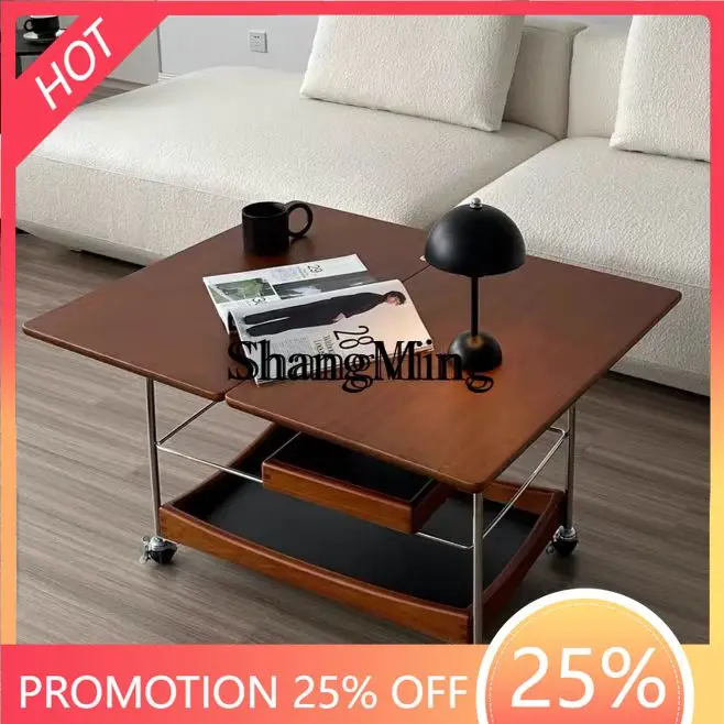 FGgood-looking solid wood coffee table household living room trolley antique small apartment movable folding sofa side table
FGgood-looking solid wood coffee table household living room trolley antique small apartment movable folding sofa side table