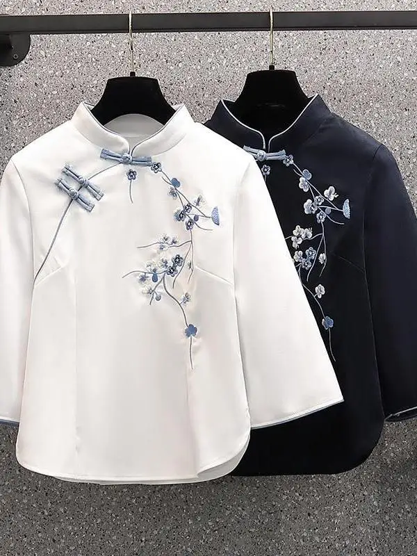 plus Size Traditional Chinese Style Shirt Tea Ceremony Master Reformed Hanfu Top High Waist Floral Polyester Spring...
plus Size Traditional Chinese Style Shirt Tea Ceremony Master Reformed Hanfu Top High Waist Floral Polyester Spring...