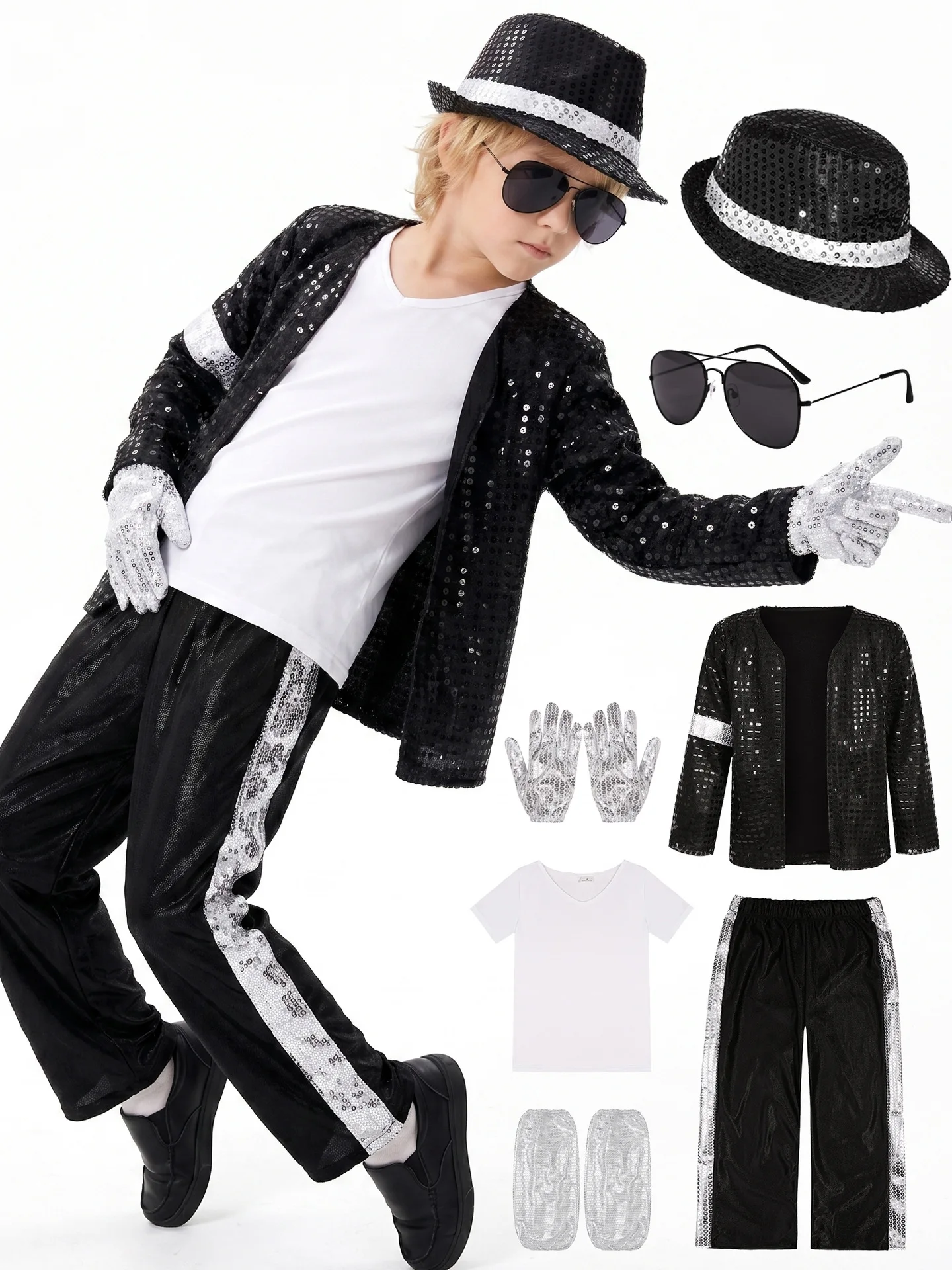 Adults Jackets+Pant+Socks+Glove Set Costume Halloween Christmas Dances Cosplay Parties Retro Sequin Costumes Coat Womens Man
Adults Jackets+Pant+Socks+Glove Set Costume Halloween Christmas Dances Cosplay Parties Retro Sequin Costumes Coat Womens Man