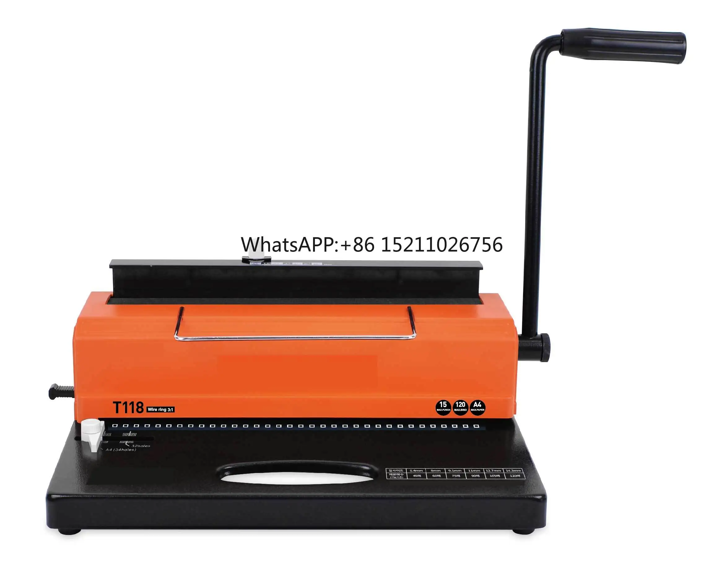 Manual A4 Wire-o Binding Machine with Double Loop Wire Punching Feature
Manual A4 Wire-o Binding Machine with Double Loop Wire Punching Feature