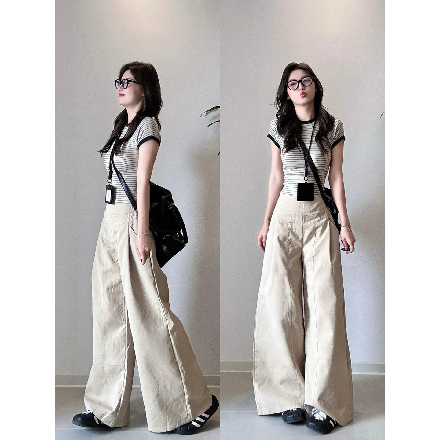2026 New Spring Autumn Women's Khaki Blazer Wide Leg Pants High Waist Slim Fit Quick Dry Casual Trousers for Petite
2026 New Spring Autumn Women's Khaki Blazer Wide Leg Pants High Waist Slim Fit Quick Dry Casual Trousers for Petite