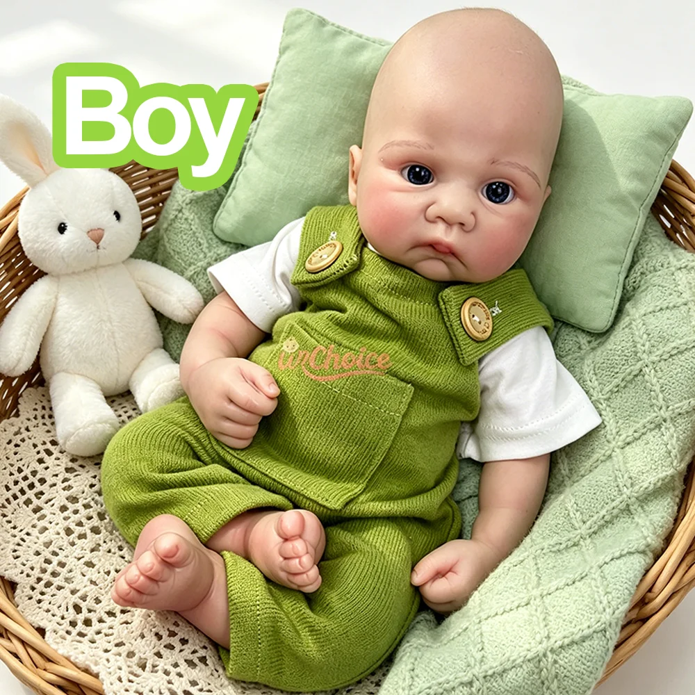 17Inch Silicone Baby Dolls Realistic Newborn Baby Doll Washable Reborn Doll For Children Gifts Doll Collectors Boy Infant Toy
17Inch Silicone Baby Dolls Realistic Newborn Baby Doll Washable Reborn Doll For Children Gifts Doll Collectors Boy Infant Toy