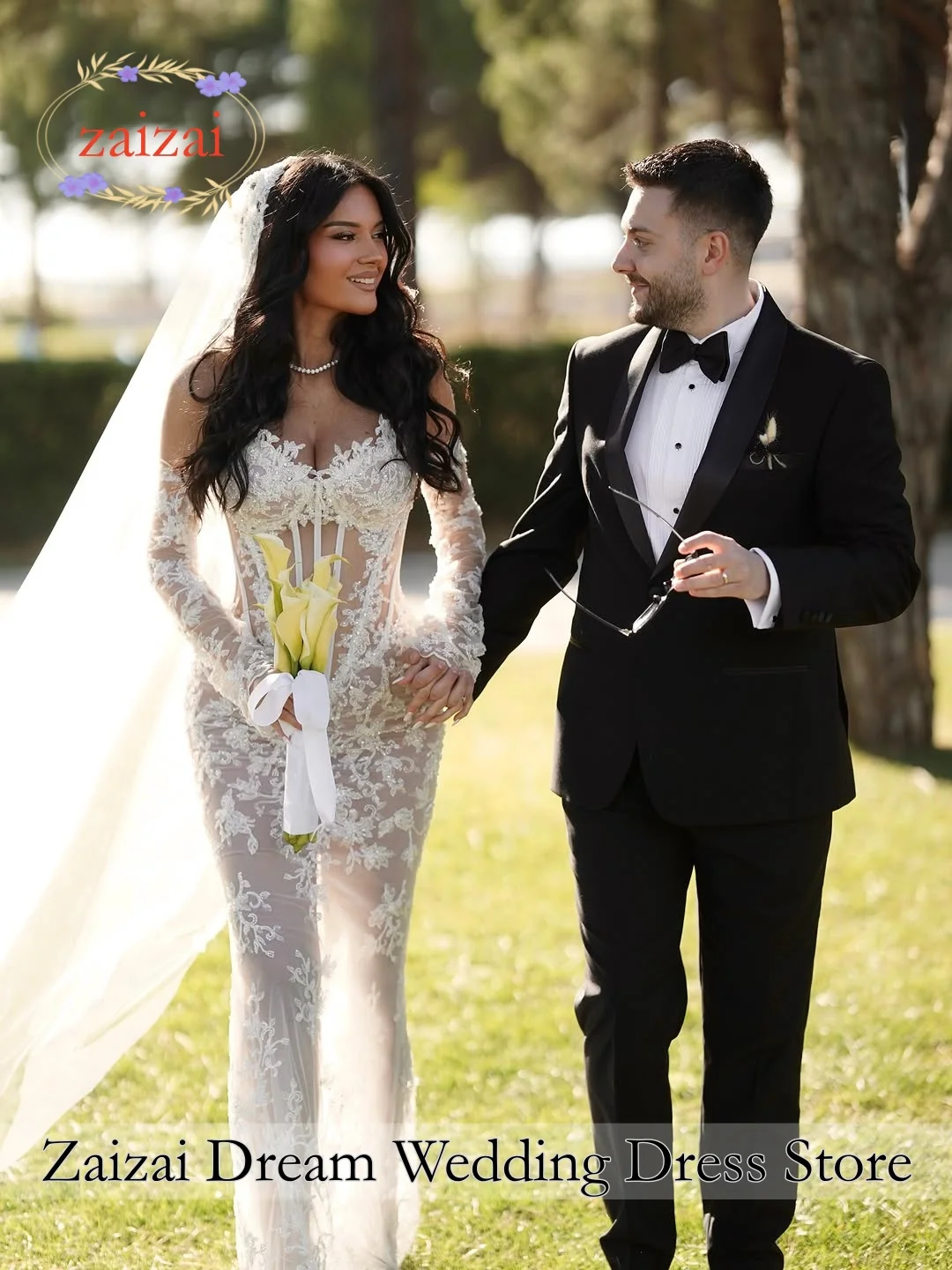 Customized Ball Gown Wedding Dress Long Sleeve Elegant Sweetheart Appliques Chapel Train A-Line Wedding Gown Vestidos De Novia
Customized Ball Gown Wedding Dress Long Sleeve Elegant Sweetheart Appliques Chapel Train A-Line Wedding Gown Vestidos De Novia