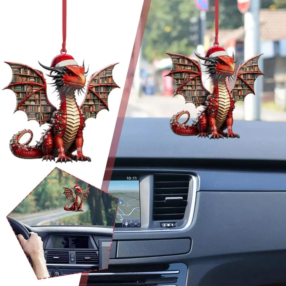 Acrylic Dragon Ornaments Christmas Tree Rearview Mirror Pendant Gifts Decor Keychain Car Interior Hanging A5M8
Acrylic Dragon Ornaments Christmas Tree Rearview Mirror Pendant Gifts Decor Keychain Car Interior Hanging A5M8