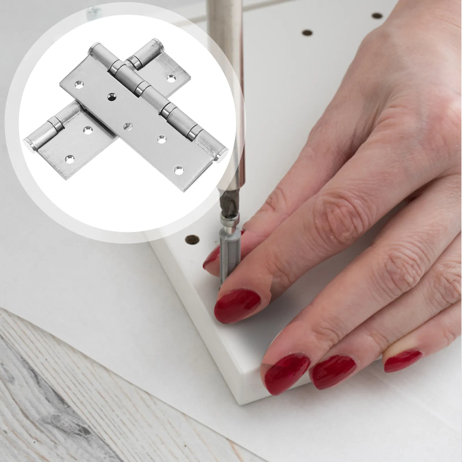 2Pcs Stainless Steel Flat Hinges Silent Operation Heavy Duty Door Hinge Cabinet Closet Furniture Hardware Accessories
2Pcs Stainless Steel Flat Hinges Silent Operation Heavy Duty Door Hinge Cabinet Closet Furniture Hardware Accessories