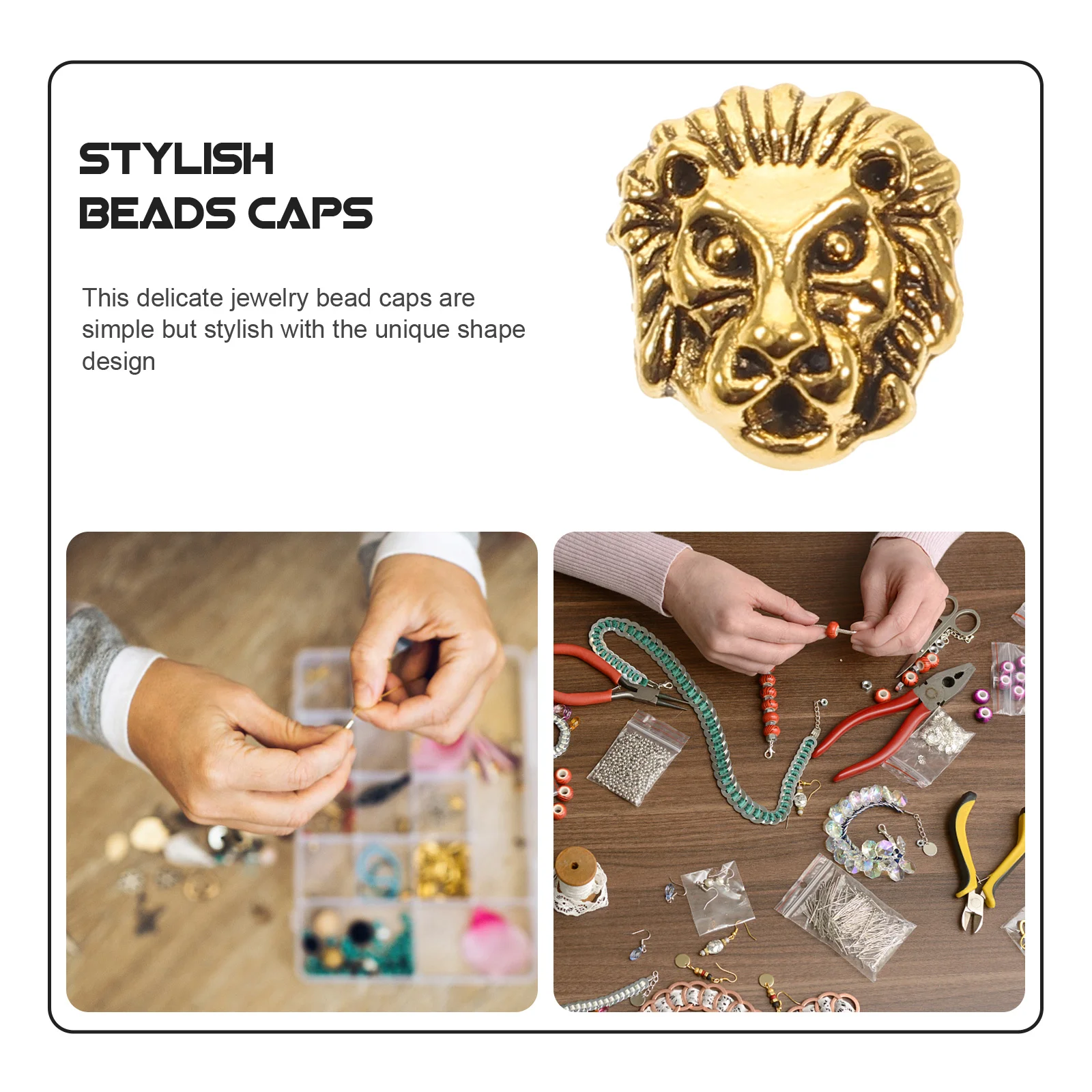 30Pcs Vintage Alloy Lion Spacer Beads Loose Beads for Jewelry Making DIY Hair Tie Necklace Bracelet Charm Accessories
30Pcs Vintage Alloy Lion Spacer Beads Loose Beads for Jewelry Making DIY Hair Tie Necklace Bracelet Charm Accessories