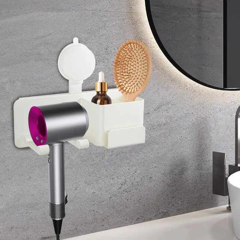 Hairdryer Holder For Bathroom Suction Wall Mount Blow Dryer Holder Bathroom Accessories Multifunctional Space-Saving Organizer
Hairdryer Holder For Bathroom Suction Wall Mount Blow Dryer Holder Bathroom Accessories Multifunctional Space-Saving Organizer