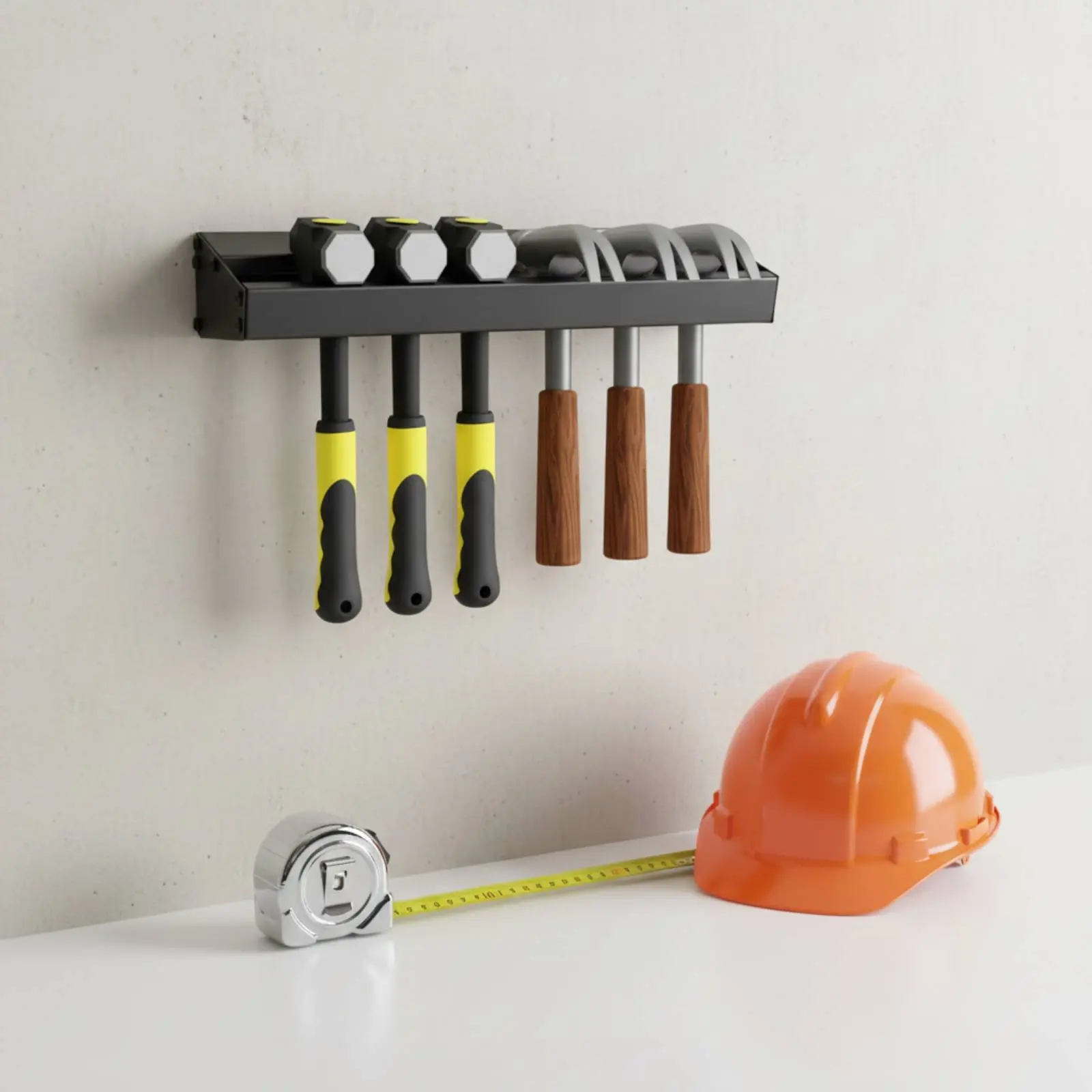 Hammer Holder Space Saving Wall Mounted Tool Storage Hand Tool Organizer Heavy Duty Powder Coated Finish for Workshop
Hammer Holder Space Saving Wall Mounted Tool Storage Hand Tool Organizer Heavy Duty Powder Coated Finish for Workshop