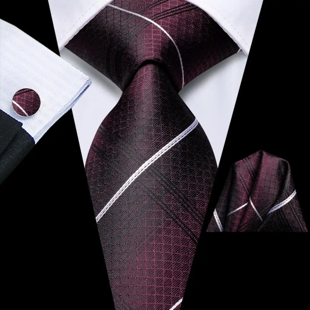 Tie for Men Dark Red Striped 2023 New Fashion Brand Wedding Party Necktie Set Handky Cufflinks Gift Wholesale Hi-Tie Designer
Tie for Men Dark Red Striped 2023 New Fashion Brand Wedding Party Necktie Set Handky Cufflinks Gift Wholesale Hi-Tie Designer