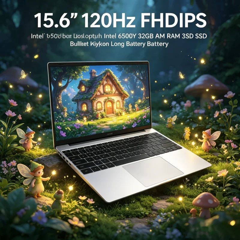 120Hz High Refresh Notebook 15.6 Inch FHD IPS Screen Intel 6500Y 32GB RAM 2TB SSD Backlit Keyboard Durable Battery
120Hz High Refresh Notebook 15.6 Inch FHD IPS Screen Intel 6500Y 32GB RAM 2TB SSD Backlit Keyboard Durable Battery