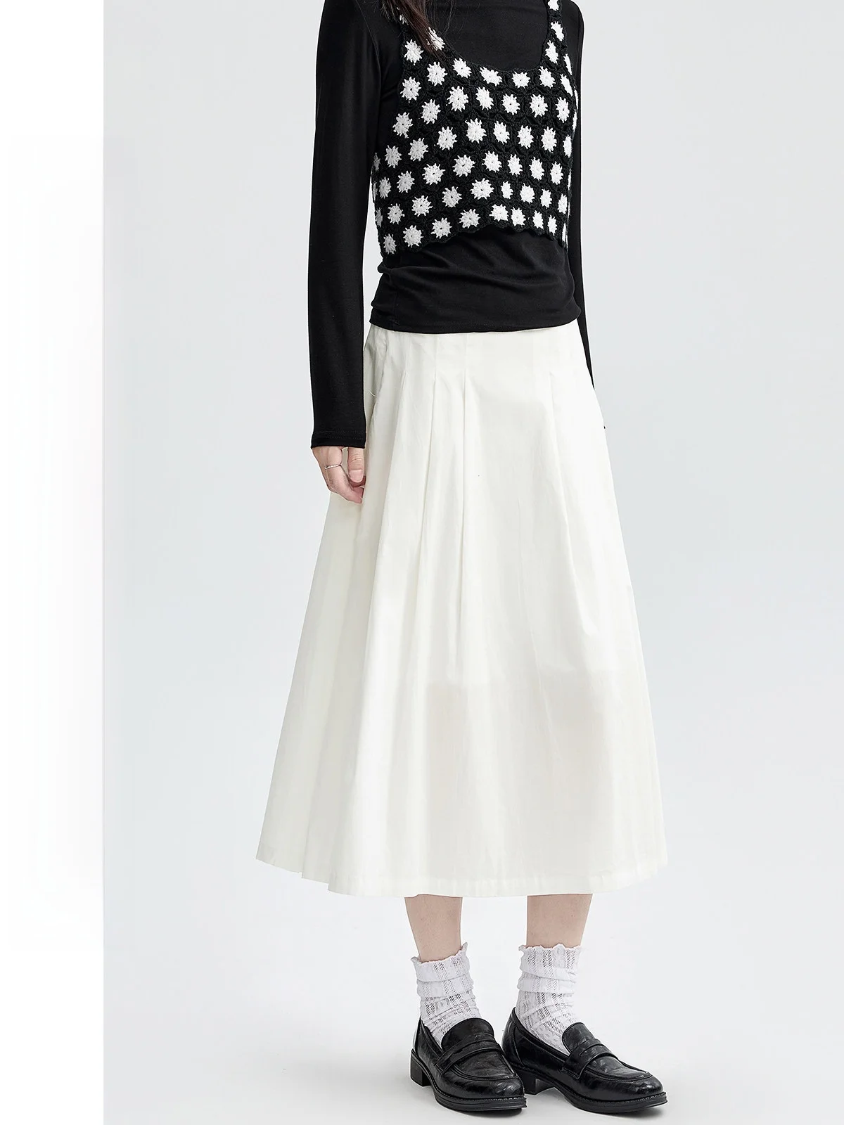 White High Waist A-Line Skirt for Women Casual Versatile Design Autumn Collection Guier Brand Ladies' Premium Fashion
White High Waist A-Line Skirt for Women Casual Versatile Design Autumn Collection Guier Brand Ladies' Premium Fashion