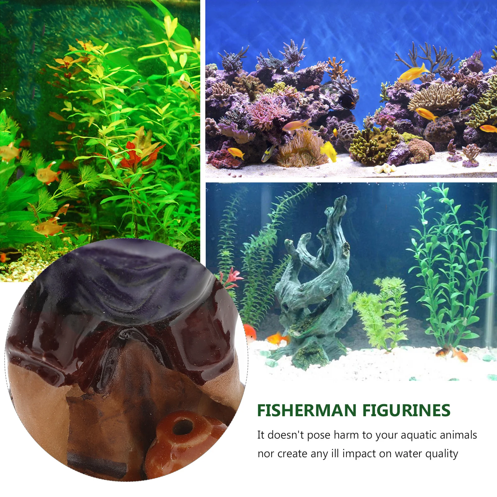 Fisherman Ceramic Statue Fish Tank Ornament Aquarium Decoration Natural Vivid Landscape Adornment Safe Fish Tank Accessory
Fisherman Ceramic Statue Fish Tank Ornament Aquarium Decoration Natural Vivid Landscape Adornment Safe Fish Tank Accessory
