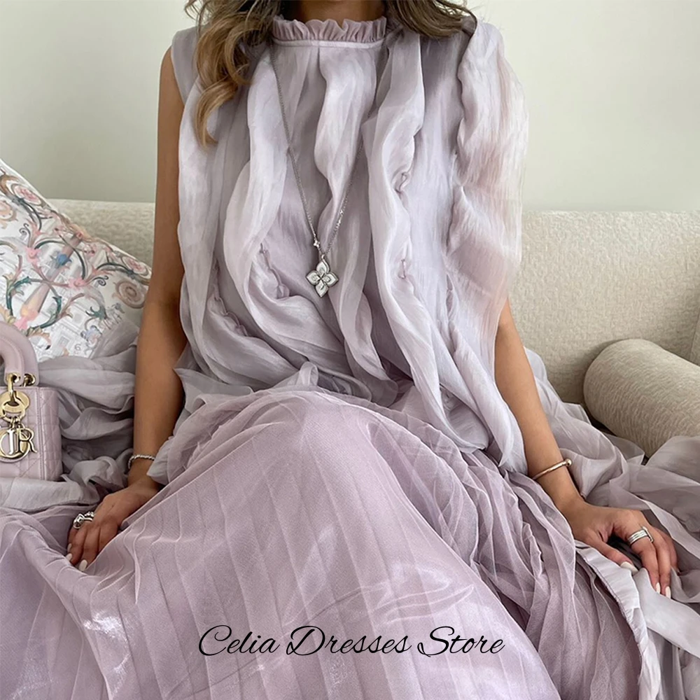 Graceful Sleeveless Evening Dress Exquisite Crew Neck Ruched Customized Celebrity Gowns Delicate Organza Bespoke Occasion Gown
Graceful Sleeveless Evening Dress Exquisite Crew Neck Ruched Customized Celebrity Gowns Delicate Organza Bespoke Occasion Gown