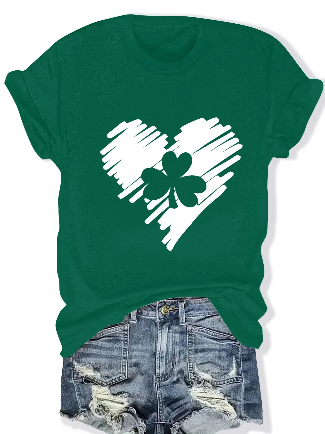 Модная женская футболка с круглым вырезом и коротким рукавом с принтом в виде сердечек, стильный повседневный топ для женщин
Модная женская футболка с круглым вырезом и коротким рукавом с принтом в виде сердечек, стильный повседневный топ для женщин