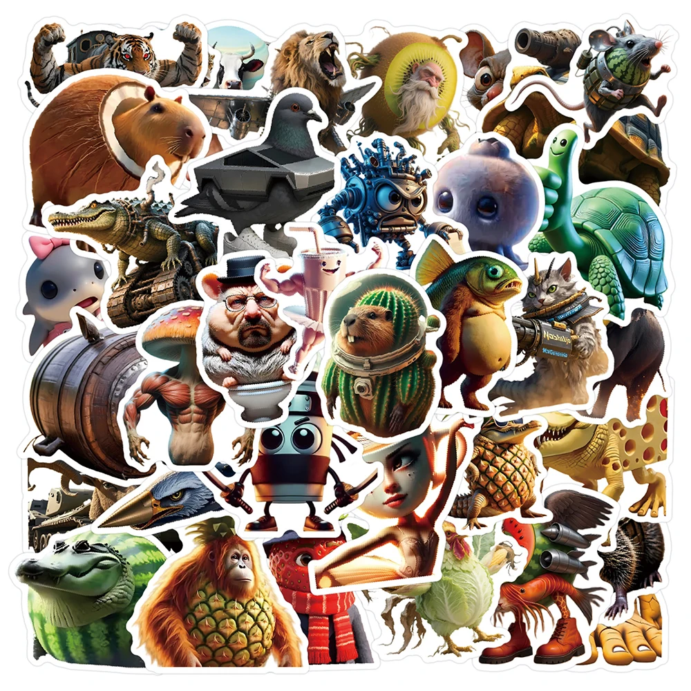 10/30/50/100pcs Funny AI Tung Tung Sahur Animal Stickers Abstract Art Brainrot Abstract Decals for Luggage Laptop Guitar Sticker
10/30/50/100pcs Funny AI Tung Tung Sahur Animal Stickers Abstract Art Brainrot Abstract Decals for Luggage Laptop Guitar Sticker