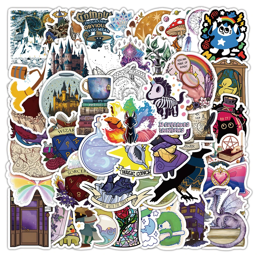 10/30/50/100pcs Cute Cartoon Witch Magic World Stickers Vintage Aesthetic Decals DIY Laptop Suitcase Bike Waterproof Sticker Toy
10/30/50/100pcs Cute Cartoon Witch Magic World Stickers Vintage Aesthetic Decals DIY Laptop Suitcase Bike Waterproof Sticker Toy
