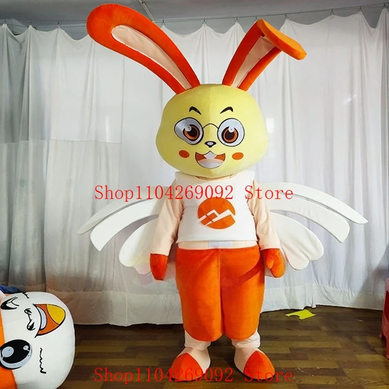 Winged Rabbit Mascot Costume with Bunny Cosplay Costumes Cartoon Character Outfit for Birthday Party & Brand Promotion Maskote
Winged Rabbit Mascot Costume with Bunny Cosplay Costumes Cartoon Character Outfit for Birthday Party & Brand Promotion Maskote