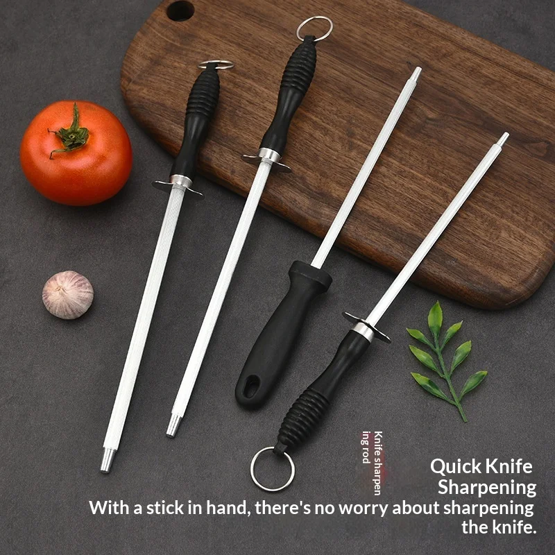 26cm Knife Sharpening Stick Professional Butcher's Carbon Steel Blade Rod Knife Grinder with ABS Handle Knife Kitchen Tool
26cm Knife Sharpening Stick Professional Butcher's Carbon Steel Blade Rod Knife Grinder with ABS Handle Knife Kitchen Tool