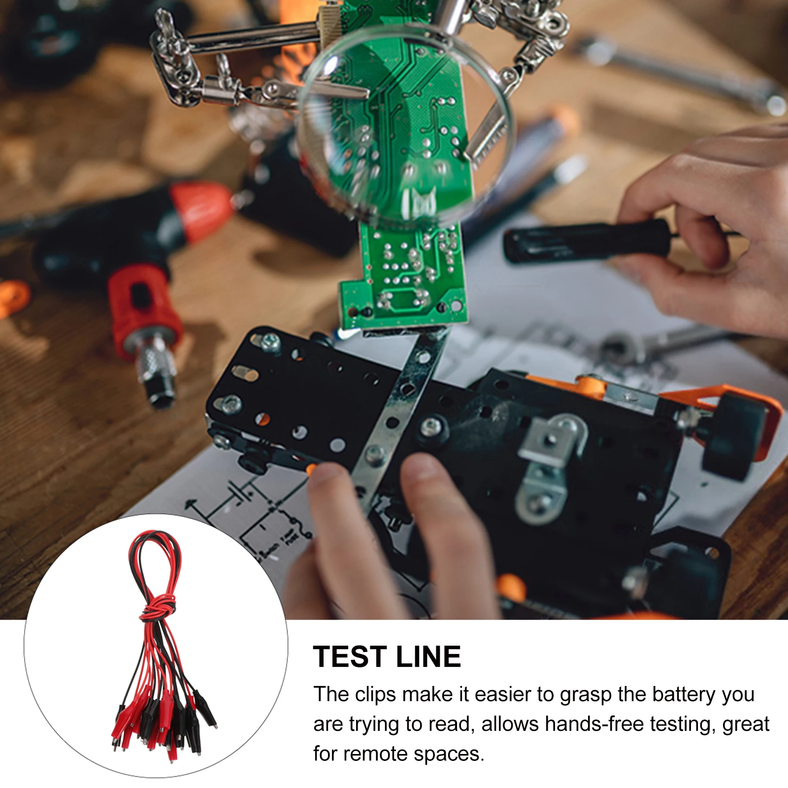 30pcs Alligator Clip Test Leads Wires Strong Conductivity Firm Grip Hands-Free Dual-Ended Circuit Test
30pcs Alligator Clip Test Leads Wires Strong Conductivity Firm Grip Hands-Free Dual-Ended Circuit Test