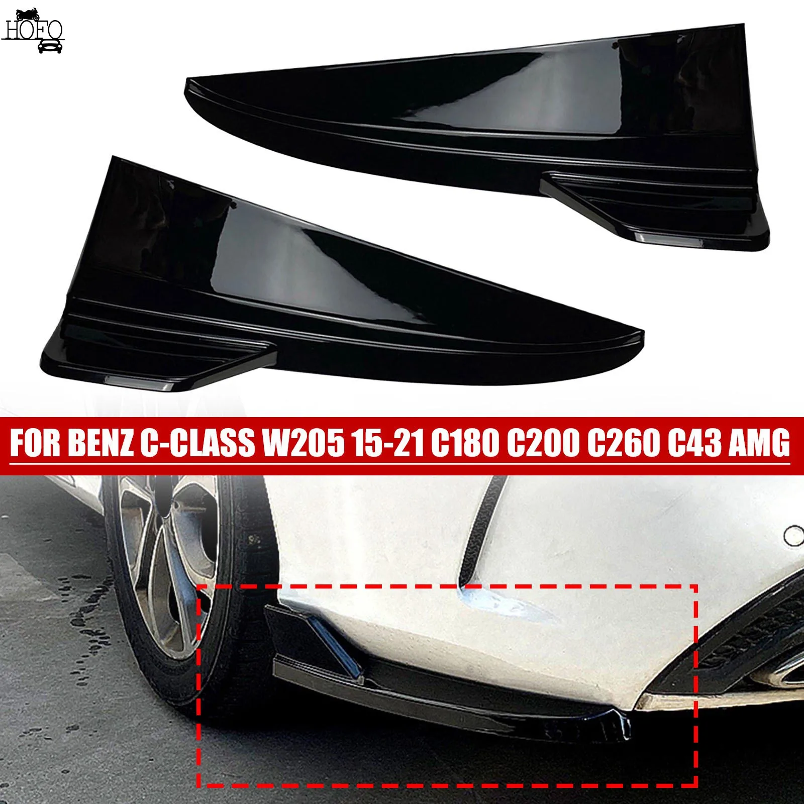 Rear Bumper Diffuser Side Splitters For Mercedes-Benz C-Class S205 C200 C260 C300 C43 2015-2021 Car Accessories
Rear Bumper Diffuser Side Splitters For Mercedes-Benz C-Class S205 C200 C260 C300 C43 2015-2021 Car Accessories