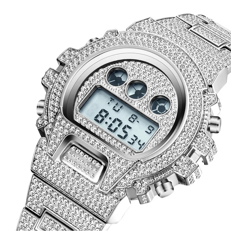 Hip Hop Mens Watches Luxury Date Quartz Wrist Waterproof Watches CZ Stone Paved Stainless Steel Watch for Men Charm Jewelry
Hip Hop Mens Watches Luxury Date Quartz Wrist Waterproof Watches CZ Stone Paved Stainless Steel Watch for Men Charm Jewelry