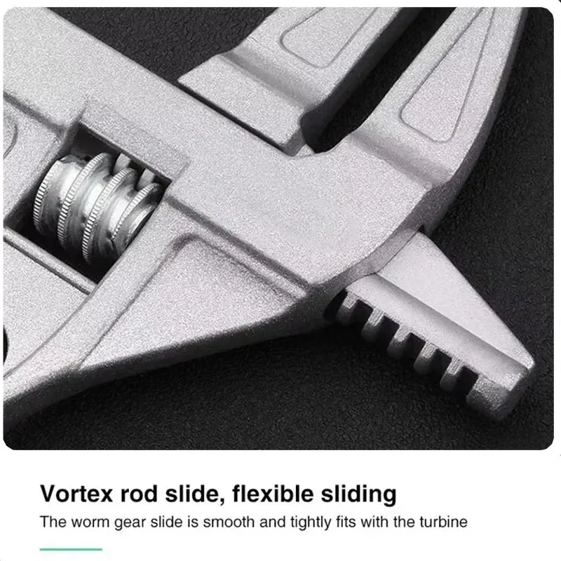 Многофункциональный алюминиевый гаечный ключ для ремонта ванной комнаты, мини, регулируемый, с широким зажимом и большим открытым концом
Многофункциональный алюминиевый гаечный ключ для ремонта ванной комнаты, мини, регулируемый, с широким зажимом и большим открытым концом