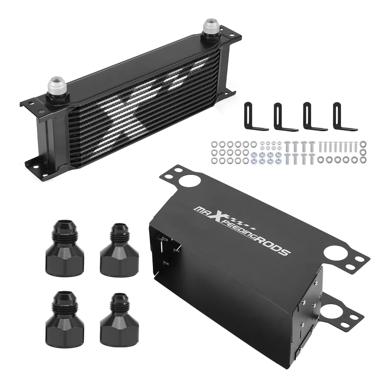 Universal Aluminum Oil Cooler 13 Row 10AN Engine Transmission Stacked Plate New
Universal Aluminum Oil Cooler 13 Row 10AN Engine Transmission Stacked Plate New