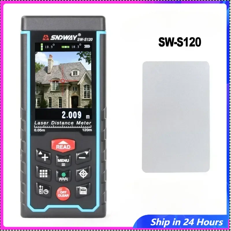 English Version SNDWAY Laser Rangefinders 2.4 Inch Color Display Digital 50M 70M 100M 120M Subway Laser Electronic Laser Distanc
English Version SNDWAY Laser Rangefinders 2.4 Inch Color Display Digital 50M 70M 100M 120M Subway Laser Electronic Laser Distanc
