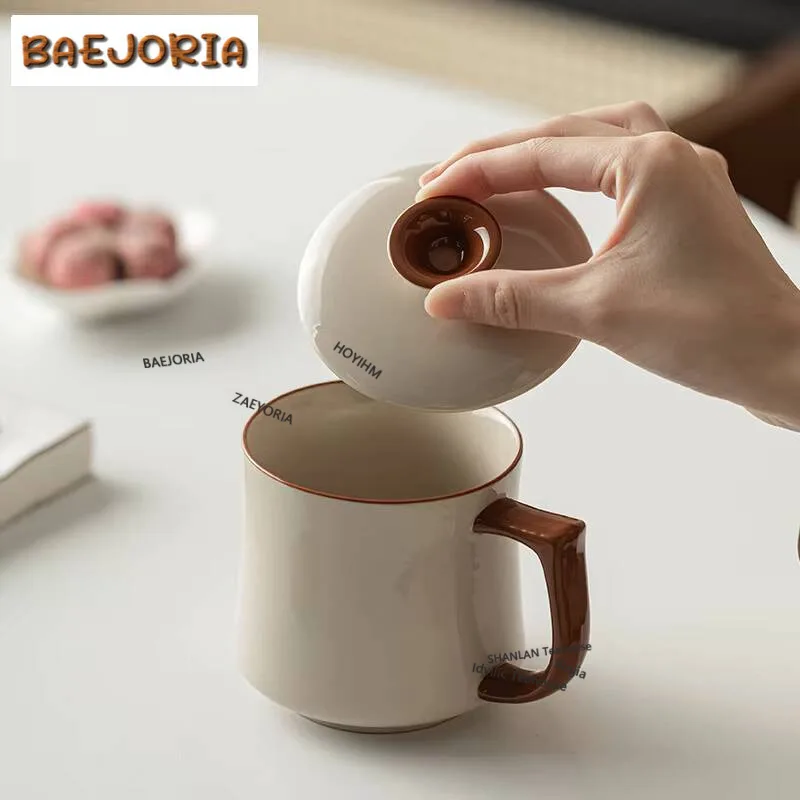 460ml Retro Plant Wood Ash Glaze Ceramic Work Office Mug Tea Coffee Personal Mug With Lid Kit Household Covered Water Cup Gifts
460ml Retro Plant Wood Ash Glaze Ceramic Work Office Mug Tea Coffee Personal Mug With Lid Kit Household Covered Water Cup Gifts