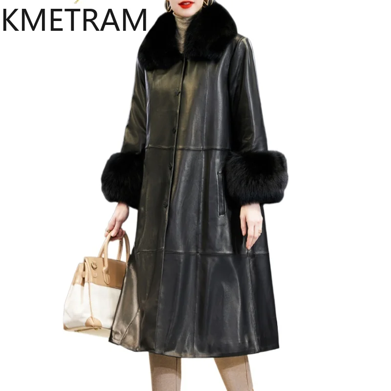 Куртка-пуховик из натуральной овчины, женские роскошные длинные пуховые пальто, зимнее свободное пальто с норковым воротником, женская одежда 2025 Кожаный пуховик
Куртка-пуховик из натуральной овчины, женские роскошные длинные пуховые пальто, зимнее свободное пальто с норковым воротником, женская одежда 2025 Кожаный пуховик