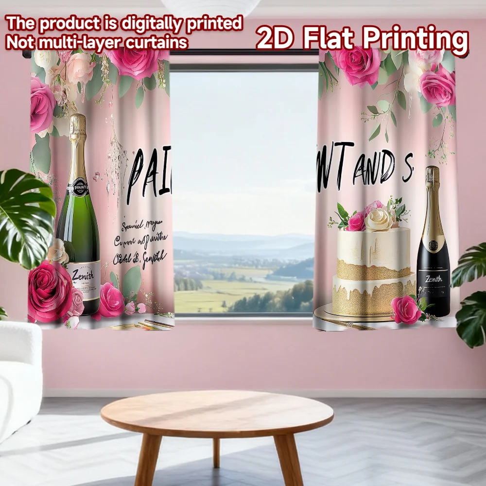 2D flat printing 2pcs Drapes Birthday Celebration Roses Cake Digital Printed Polyester Drapes Party Decorations for Art Party
2D flat printing 2pcs Drapes Birthday Celebration Roses Cake Digital Printed Polyester Drapes Party Decorations for Art Party