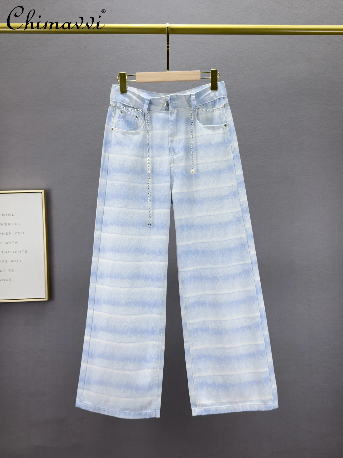 Fashion Striped Denim Straight-leg Jeans for Women 2026 Spring Summer Lightweight High-waisted Loose Vintage Streetwear Pants
Fashion Striped Denim Straight-leg Jeans for Women 2026 Spring Summer Lightweight High-waisted Loose Vintage Streetwear Pants