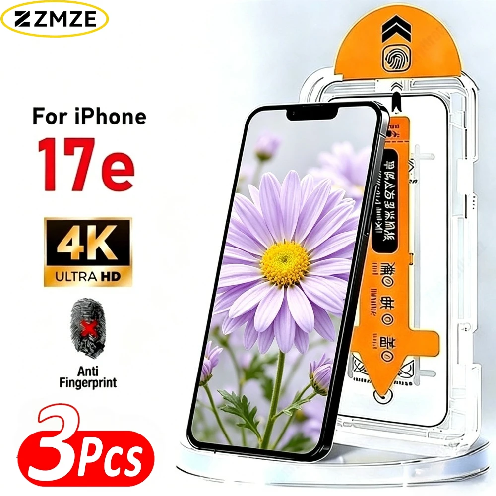 3Pcs High Clear Screen Protector for iPhone 17 16 15 Pro Max 17e 16e Air 14 13 12 11 Pro 14 15 Plus One Click Installation Glass
3Pcs High Clear Screen Protector for iPhone 17 16 15 Pro Max 17e 16e Air 14 13 12 11 Pro 14 15 Plus One Click Installation Glass