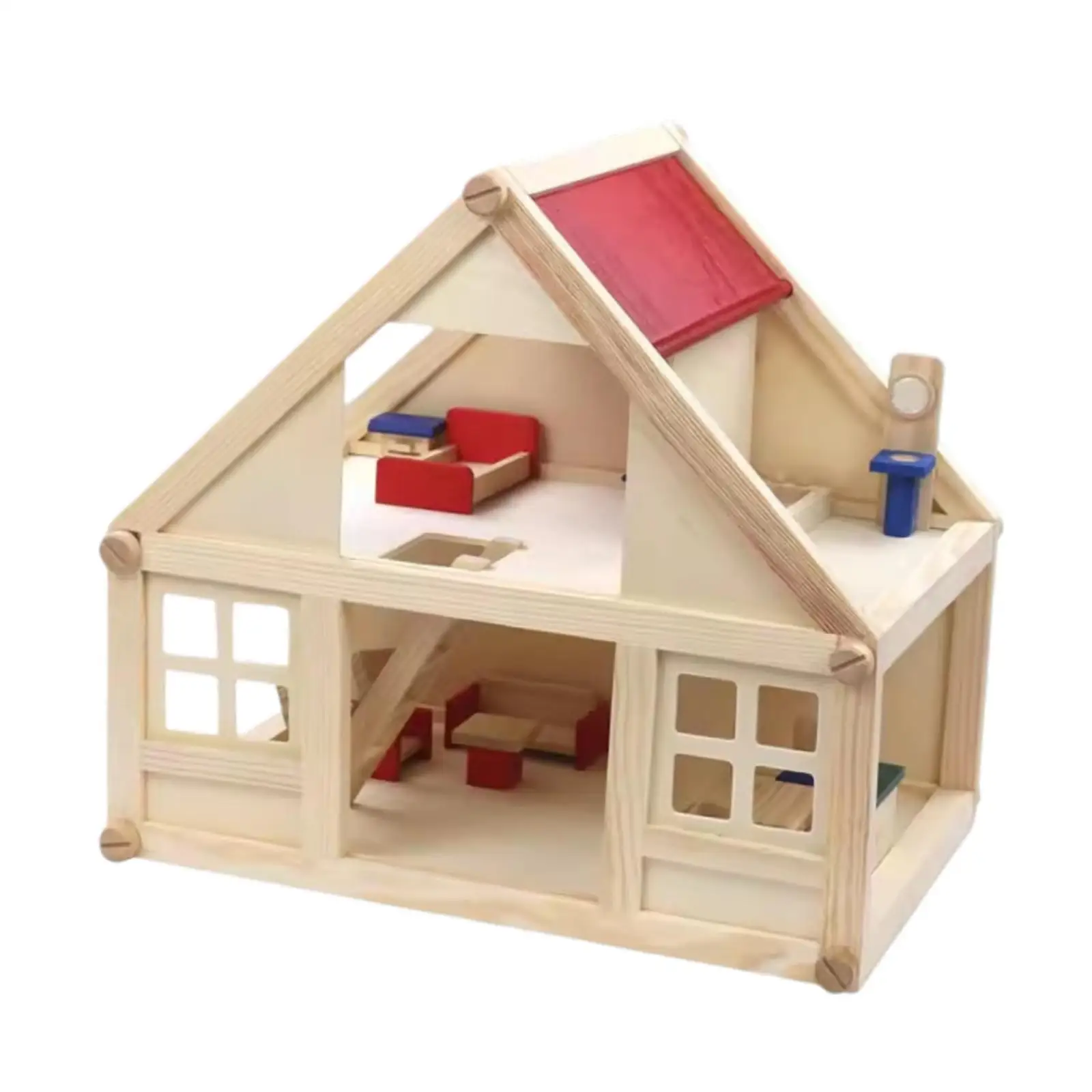 Wooden Dollhouse Playset DIY Villa Toy 2 Storey Family Dollhouse Decoration
Wooden Dollhouse Playset DIY Villa Toy 2 Storey Family Dollhouse Decoration