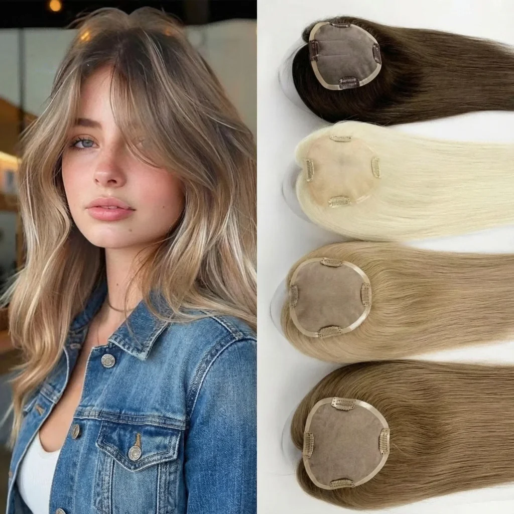 Premium Mono Topper for Women | Virgin Human Hair | High Density | No Shedding | Wide Color & Size Range
Premium Mono Topper for Women | Virgin Human Hair | High Density | No Shedding | Wide Color & Size Range