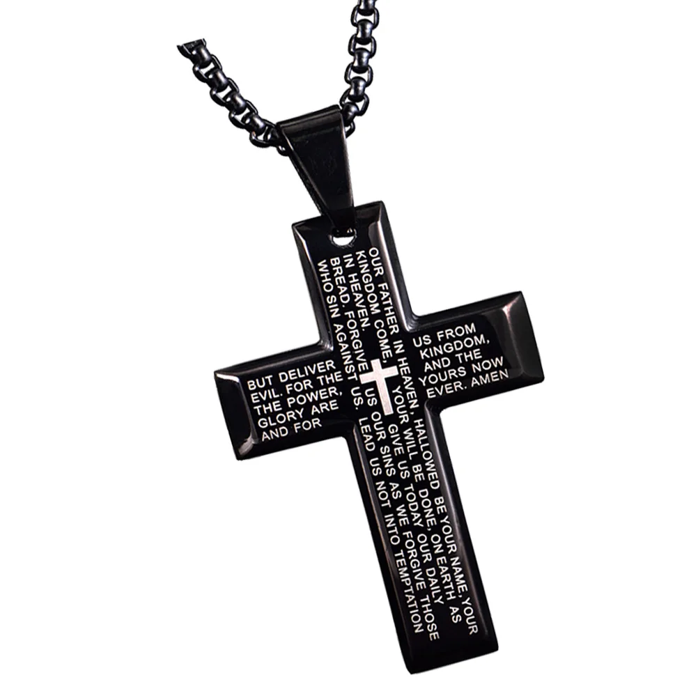 Titanium Steel Black Religious Personality Accessory Durable High Quality Stylish Gift Occasions Party
Titanium Steel Black Religious Personality Accessory Durable High Quality Stylish Gift Occasions Party