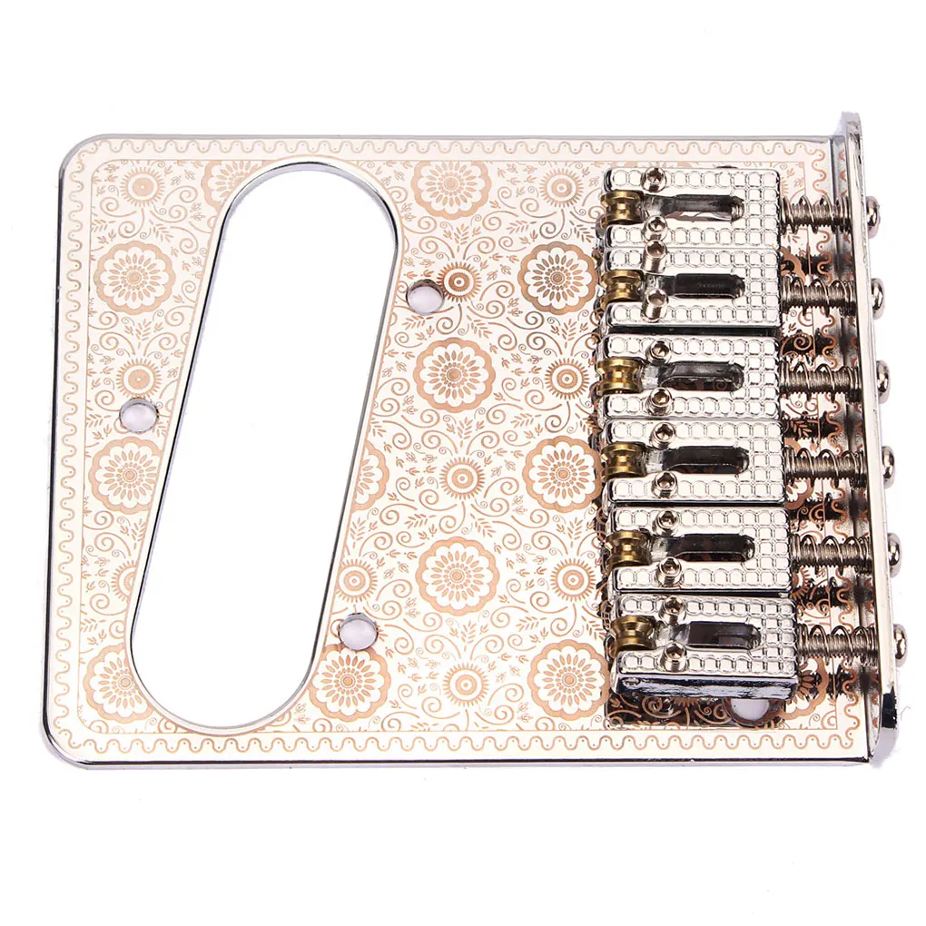Guitar Saddle Bridge Flower Print Hardtail with Screws Intonation Professional Bass Replacement Instrument Spare Parts
Guitar Saddle Bridge Flower Print Hardtail with Screws Intonation Professional Bass Replacement Instrument Spare Parts
