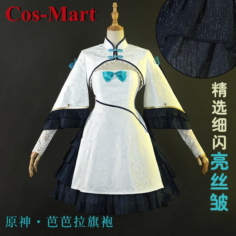 Cos-Mart Game Genshin Impact Barbara Cosplay Costume Chinese Style Elegant Cheongsam Dress Activity Party Role Play Clothing
Cos-Mart Game Genshin Impact Barbara Cosplay Costume Chinese Style Elegant Cheongsam Dress Activity Party Role Play Clothing