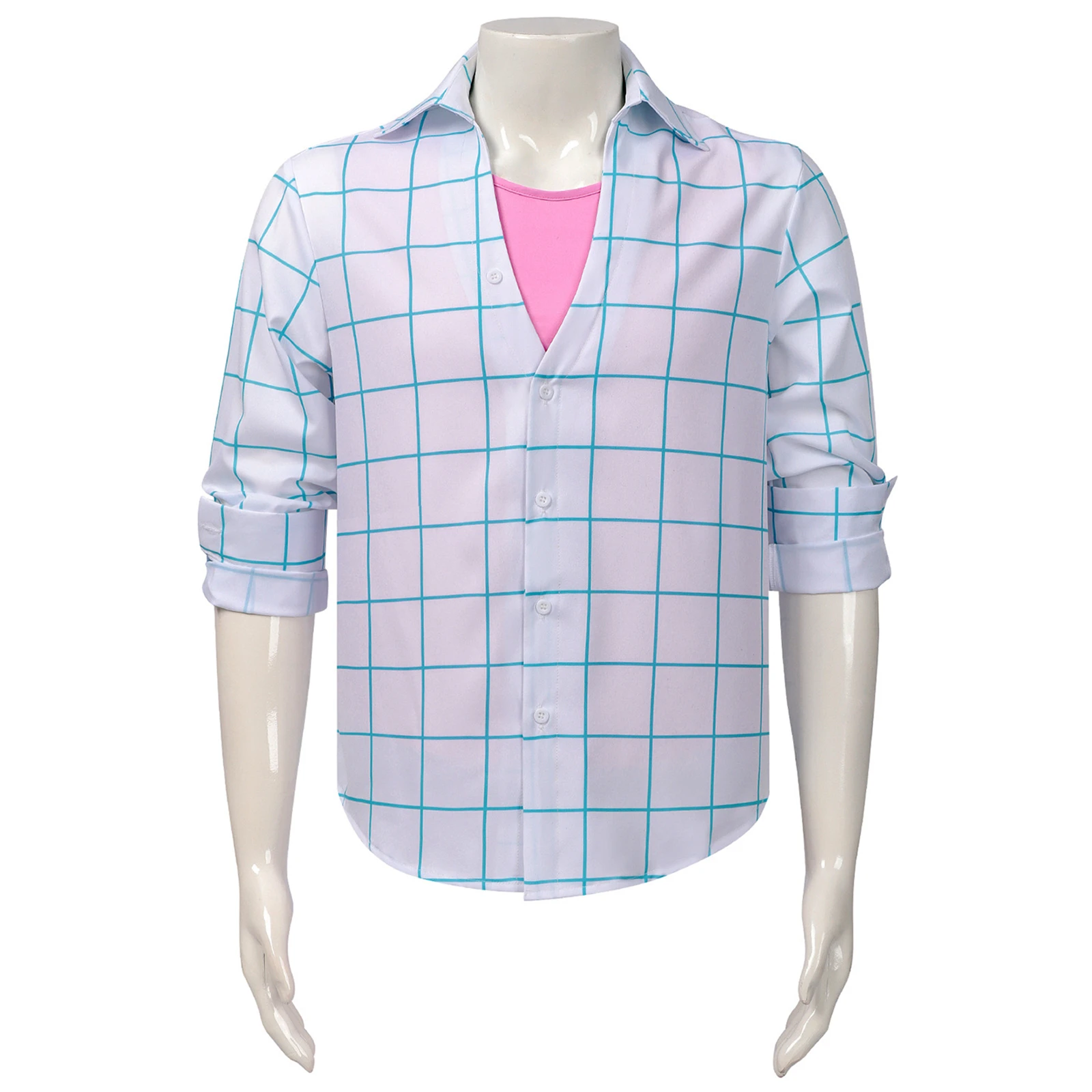 K-Pop Saja Boys Jinu Cosplay Costume Hunters Men'S Plaid Shirt T-Shirt Summer Casual Top Halloween Party Uniform
K-Pop Saja Boys Jinu Cosplay Costume Hunters Men'S Plaid Shirt T-Shirt Summer Casual Top Halloween Party Uniform