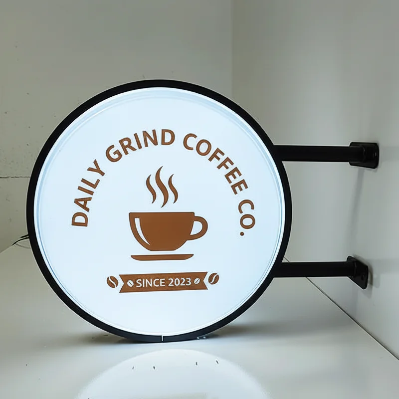 Custom Coffee Lightbox Round Luminous Signs for Outdoor Led Acrylic Light Box for Coffee Shop Studio Beauty Salon
Custom Coffee Lightbox Round Luminous Signs for Outdoor Led Acrylic Light Box for Coffee Shop Studio Beauty Salon