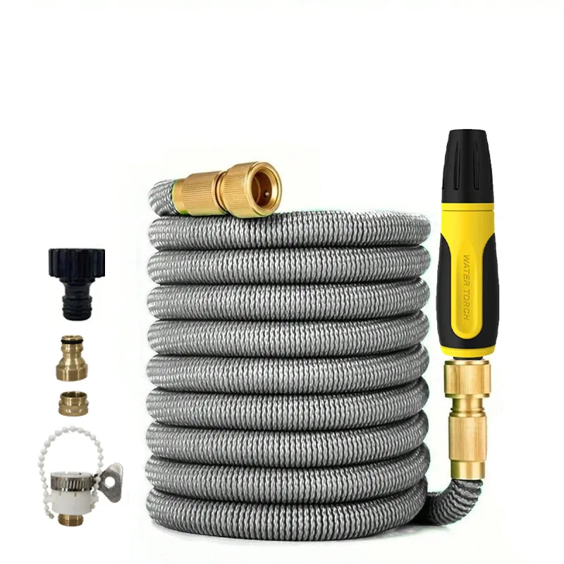Expandable Magic Hose with High Pressure Car Wash Water Gun, Durable Water Pipe for Garden Irrigation and Household Cleaning
Expandable Magic Hose with High Pressure Car Wash Water Gun, Durable Water Pipe for Garden Irrigation and Household Cleaning 