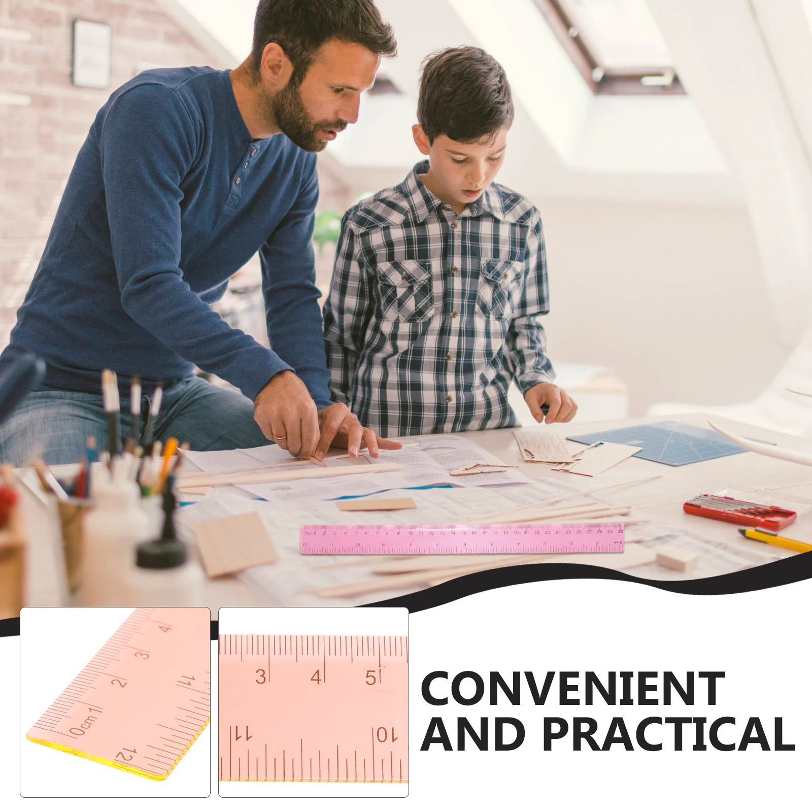 8Pcs Plastic Measuring Rulers Durable Straight Scale 30cm Rulers for Students School Office Drawing Supplies Measuring Ruler
8Pcs Plastic Measuring Rulers Durable Straight Scale 30cm Rulers for Students School Office Drawing Supplies Measuring Ruler