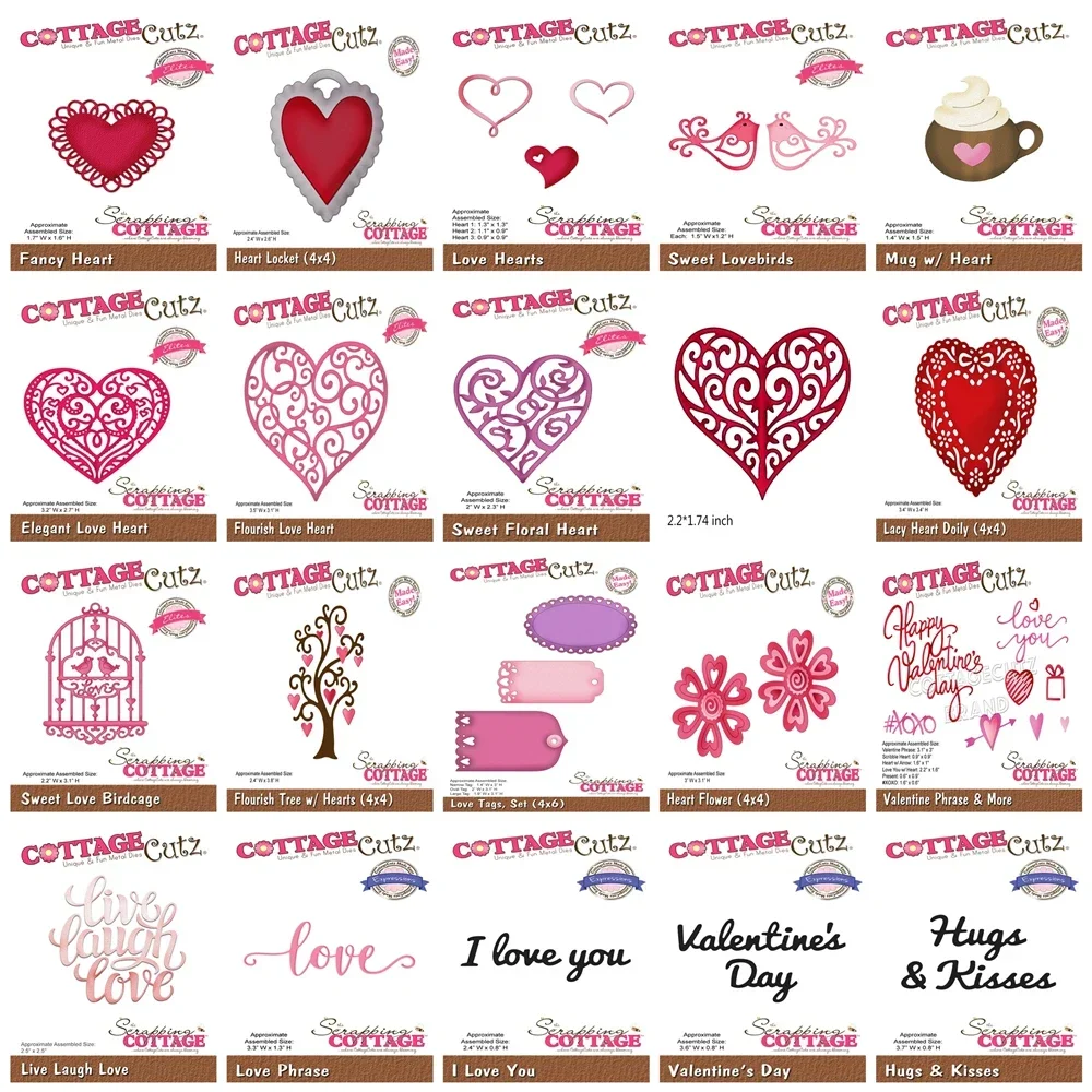 Valentine's Day Metal Cutting Dies Love heart Sweet Hollow Lace Background for Scrapbooking Frame Card Craft No Christmas Stamp
Valentine's Day Metal Cutting Dies Love heart Sweet Hollow Lace Background for Scrapbooking Frame Card Craft No Christmas Stamp