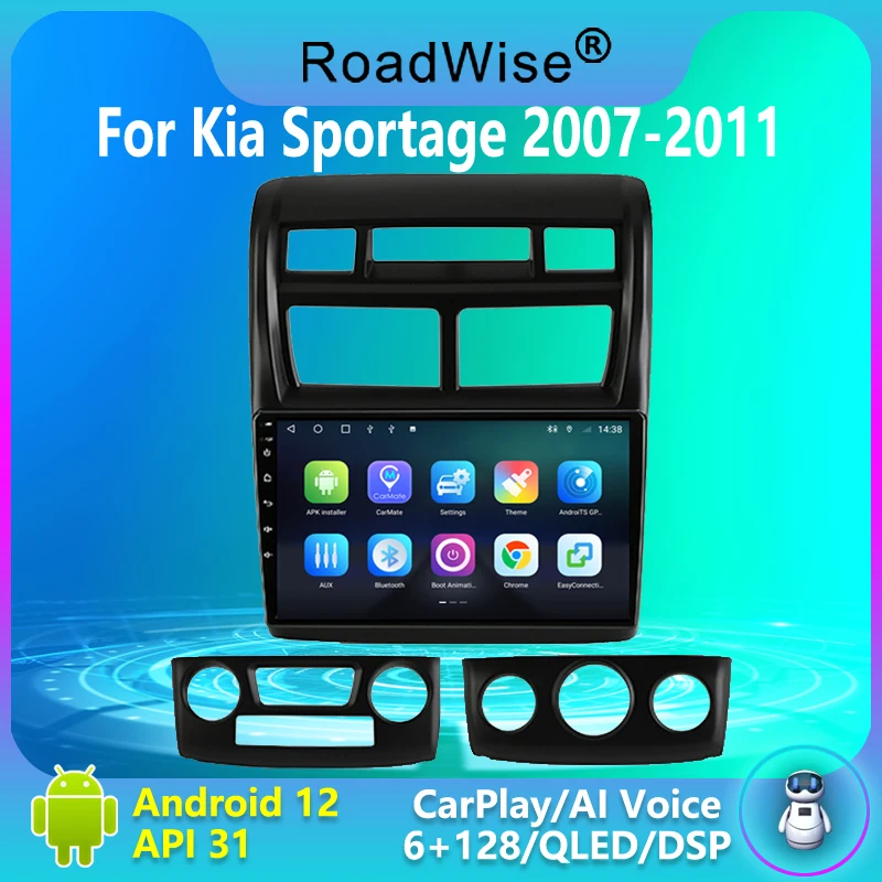 Roadwise 8+256 Android 12 Car Radio For KIA Sportage 2 2007 - 2010 2011 2012 Multimedia Carplay 4G Wifi DVD 2 DIN GPS Autoradio
Roadwise 8+256 Android 12 Car Radio For KIA Sportage 2 2007 - 2010 2011 2012 Multimedia Carplay 4G Wifi DVD 2 DIN GPS Autoradio
