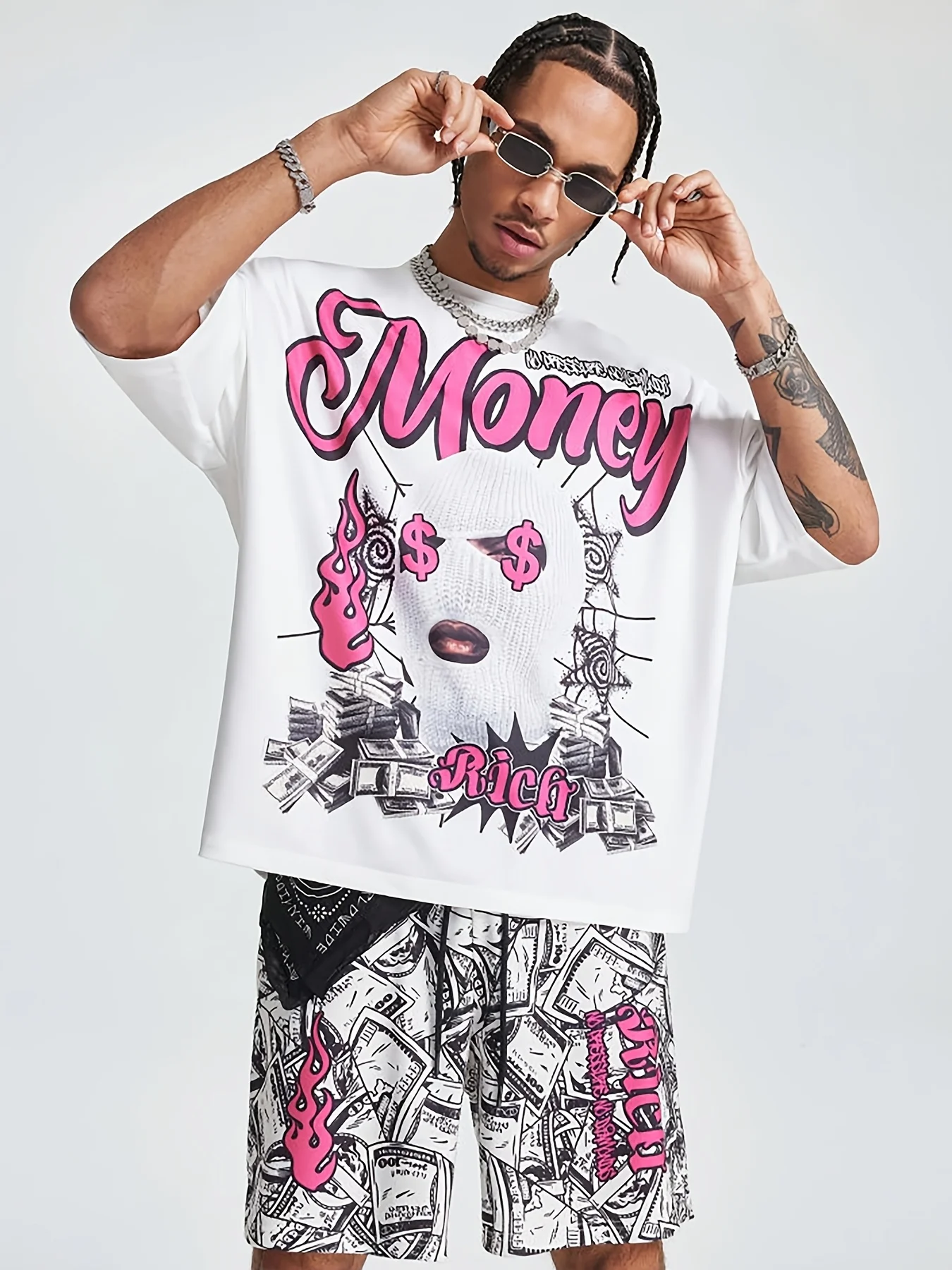 2026 Summer New Men's Short-Sleeved Set with 3D Digital Pattern Printing for Street Casual Fashion Comfortable Soft Breathable
2026 Summer New Men's Short-Sleeved Set with 3D Digital Pattern Printing for Street Casual Fashion Comfortable Soft Breathable