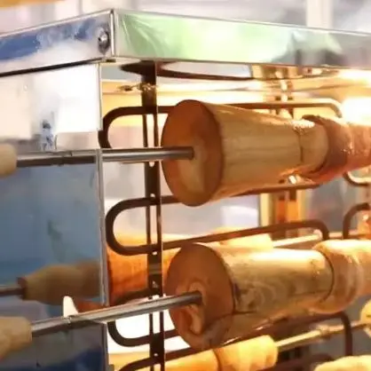 8 Wood Rolls Commercial Hungarian Kurtos Kalacs Machine Electric Ice Cream Cone Chimney Cake Oven Maker Machine
8 Wood Rolls Commercial Hungarian Kurtos Kalacs Machine Electric Ice Cream Cone Chimney Cake Oven Maker Machine