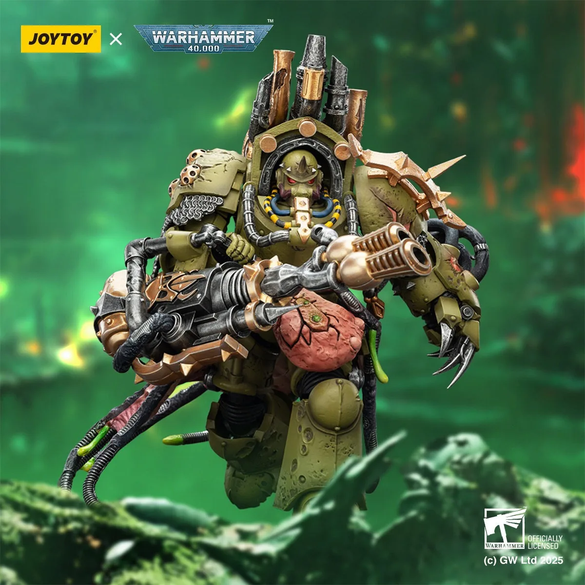 【Accessories】JOYTOY Warhammer 1/18 Action Figures Death Guard Lord of Virulence with Power Fist and Twin Plague Spewer Model Toy
【Accessories】JOYTOY Warhammer 1/18 Action Figures Death Guard Lord of Virulence with Power Fist and Twin Plague Spewer Model Toy